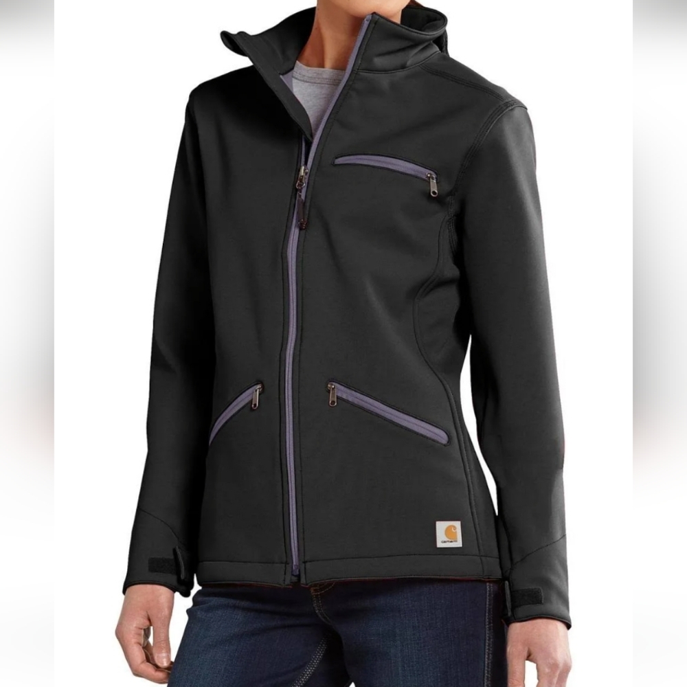 Carhartt Crowley Soft Shell Black Jacket, XS